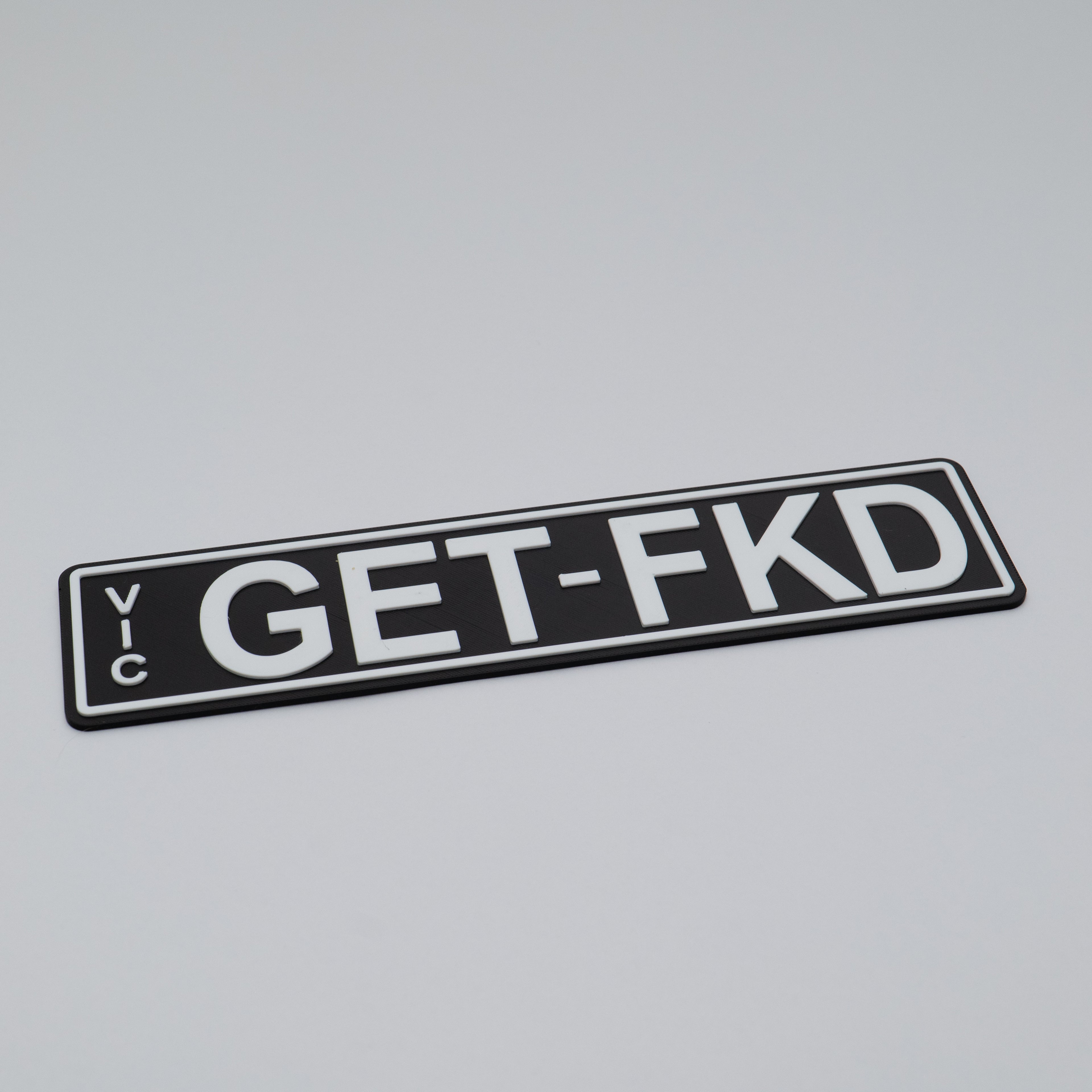 Custom Number Plate - Slim Line